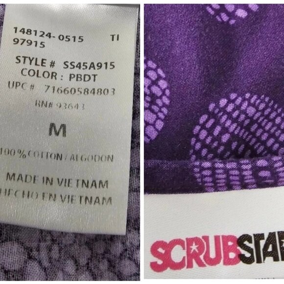 Bundle Scrub Tops Size Medium Patterned Colorful - Picture 9 of 14